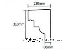 产品分解图型 - 檐口线，型号：SX311-YK-3，规格：230x310mm(3) - 滁州三象EPS建材 chuzhou.sx311.cc